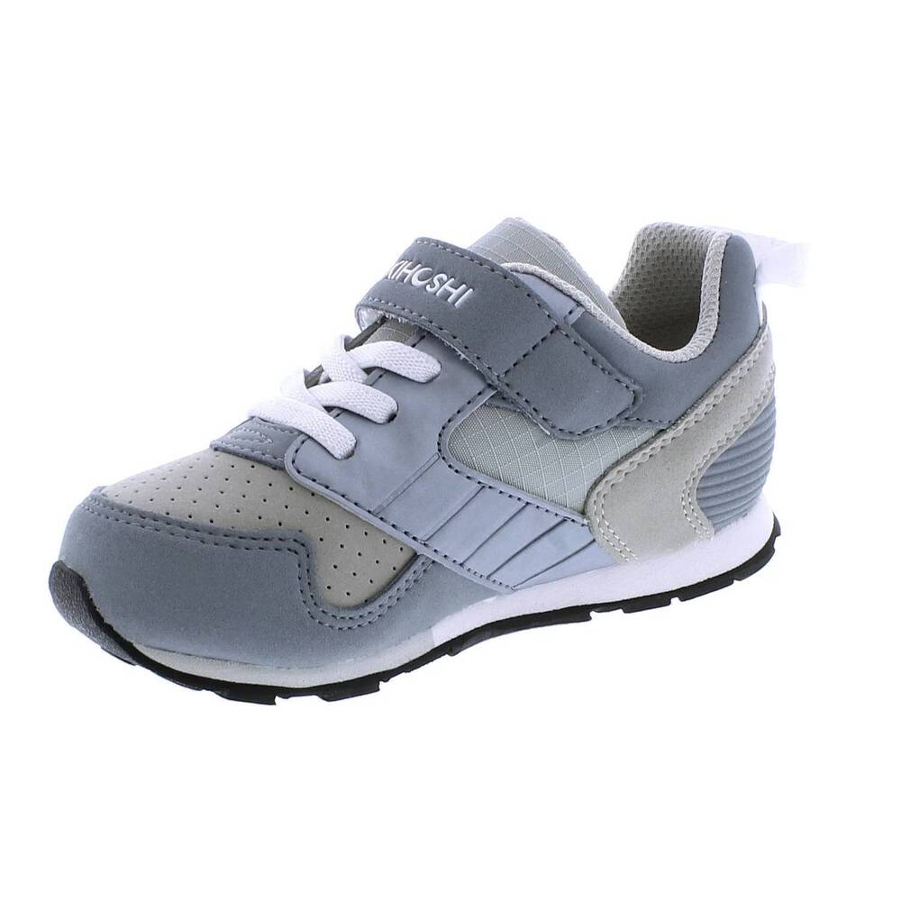 NEW TSUKIHOSHI boys racer sneakers in gray/white